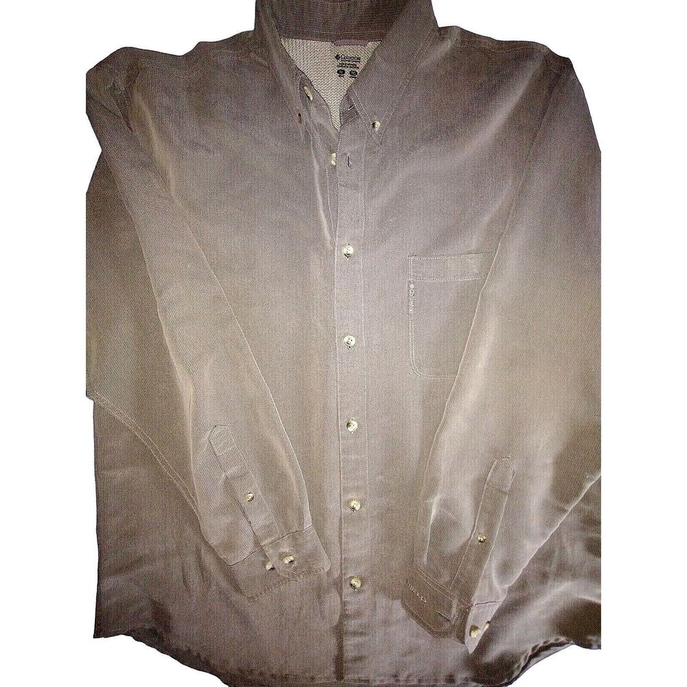 Columbia Size XL Mens Athletic Omni Fit Long Sleeve Soft Button-Down Shirt 326